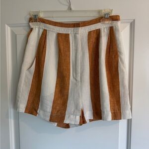 Amanda Uprichard Linen/Cotton Blend Shorts